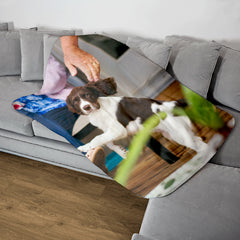 Pets Photo Upload Fleece Blanket (Medium 100cm x 150cm)