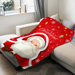 'Merry Christmas Santa' Fleece Blanket (Medium 100cm x 150cm)