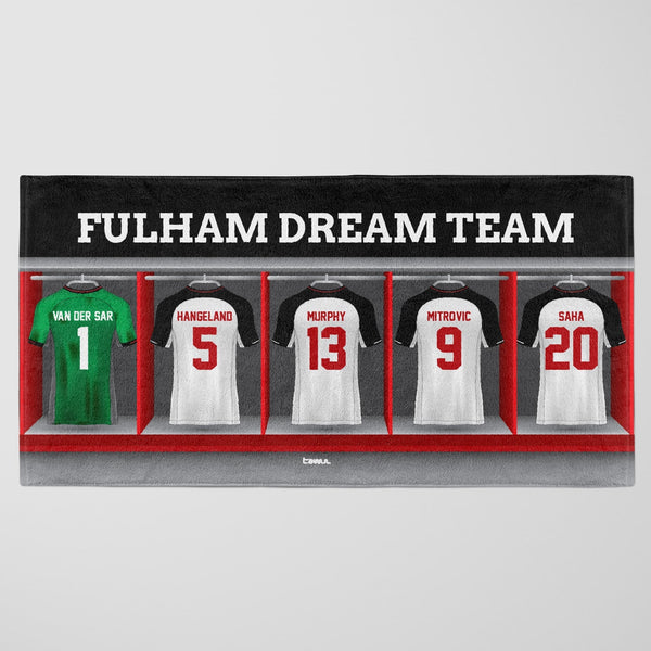 Fulham Personalised Dream Team Beach Towel - Kids Merch