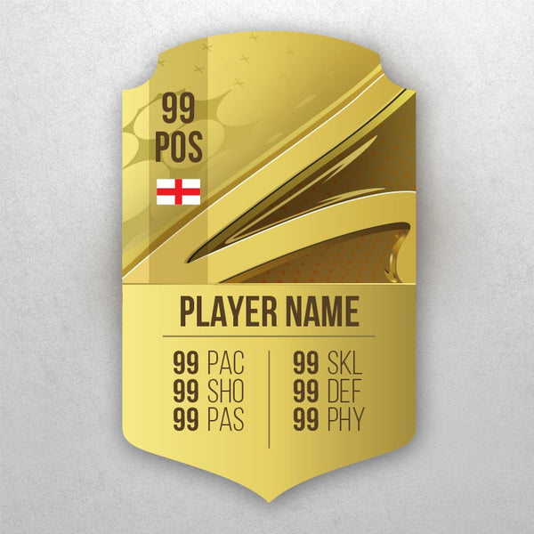 Personalised FC24 GOLD Football Card