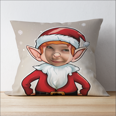 Personalised Photo upload Elf Cushion