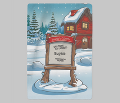 Personalised Lapland Santas Grotto Blanket (Medium 100cm x 150cm)