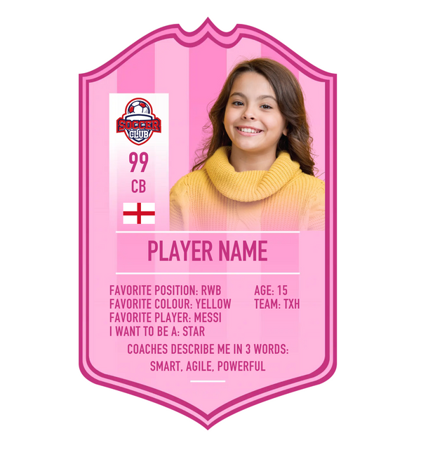 Personalised Presentation Stats Card - Pink