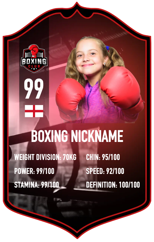 Personalised Boxing Card (Style 1)