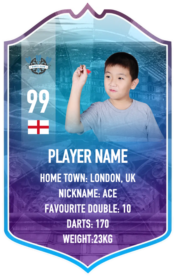Personalised Darts Card (Style 1)