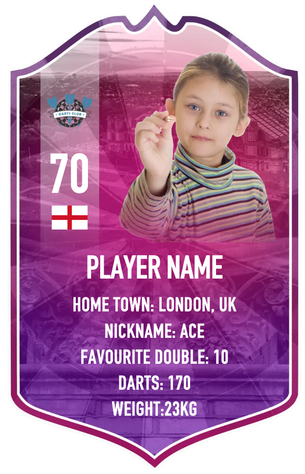 Personalised Darts Card (Style 2)