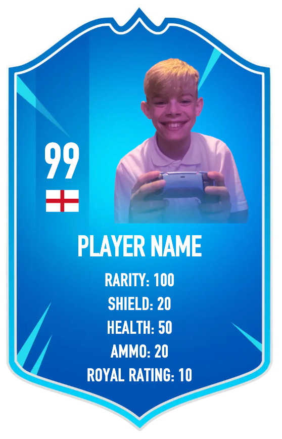Personalised  Fortnite Card (Style 1)