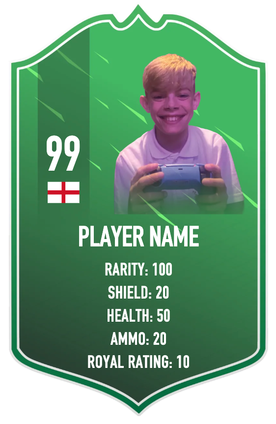 Personalised Fortnite Card (Style 3)