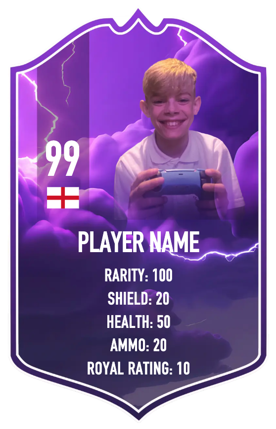 Personalised Fortnite Card (Style 5)