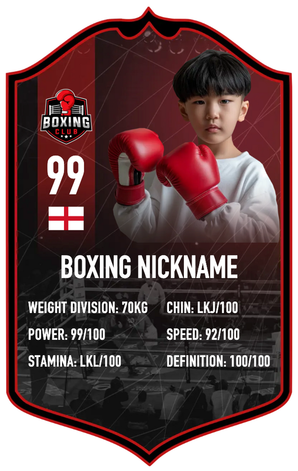 Personalised Boxing Card (Style 4)