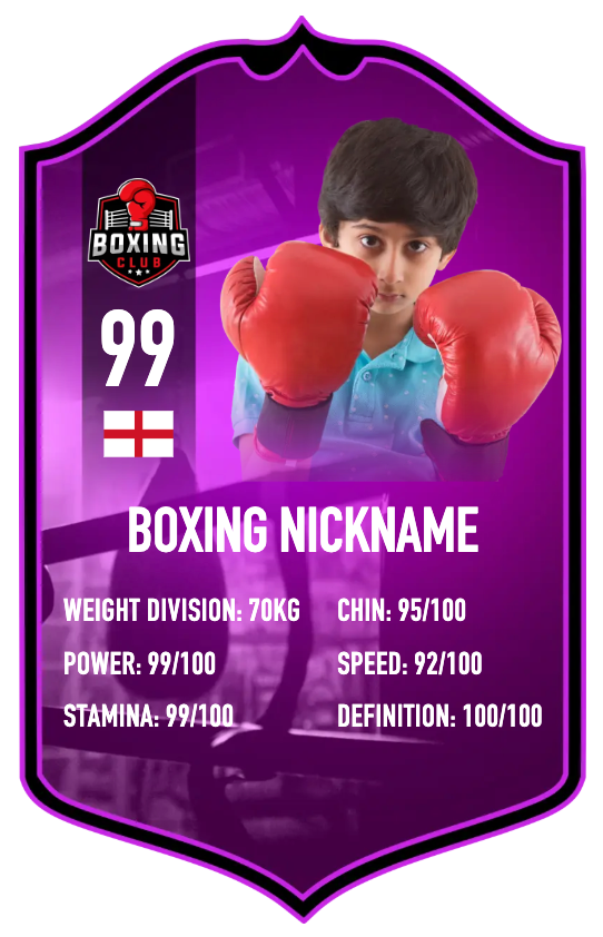 Personalised Boxing Card (Style 2)