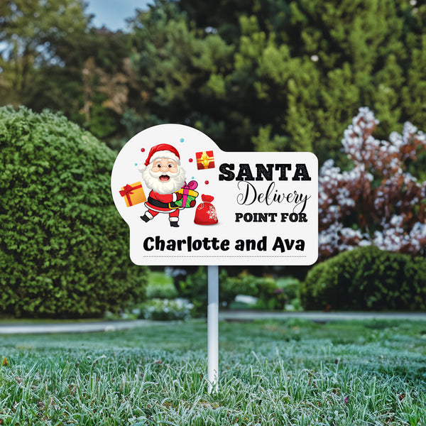 Father Christmas 'Delivery Point' Christmas Sign