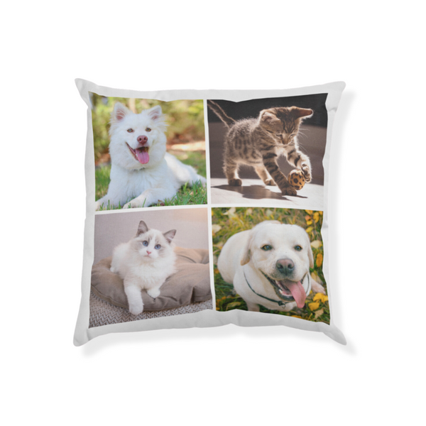 Personalised Four Photo Upload Cushion - 40cm x 40cm