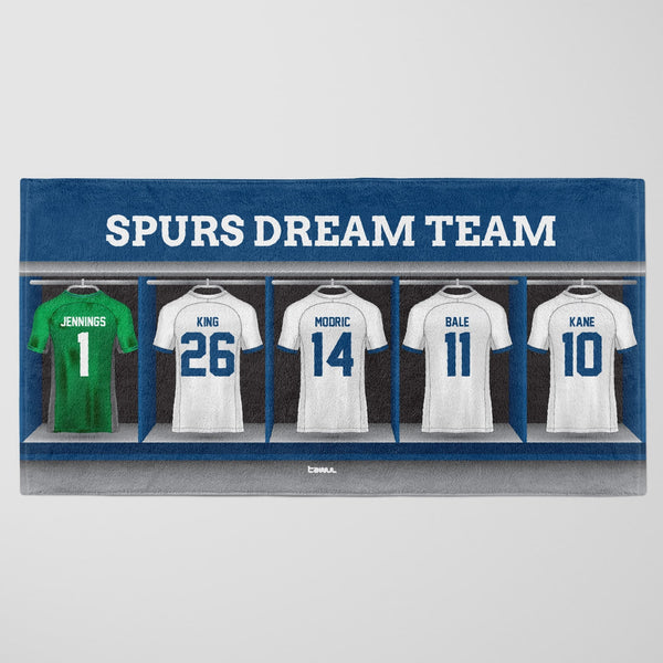 Tottenham Personalised Dream Team Beach Towel - Kids Merch