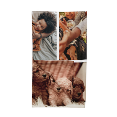 Three Photo Upload Polar Blanket (100cm x 150cm)