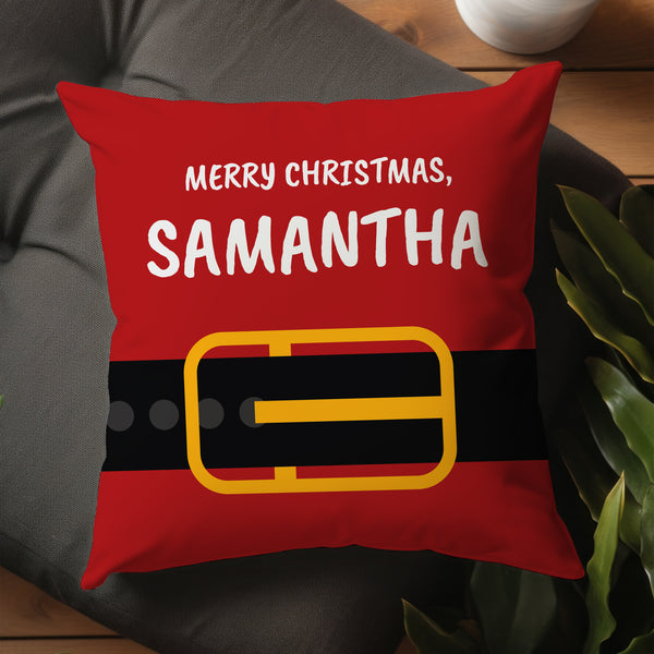 Personalised Merry Christmas Cushion