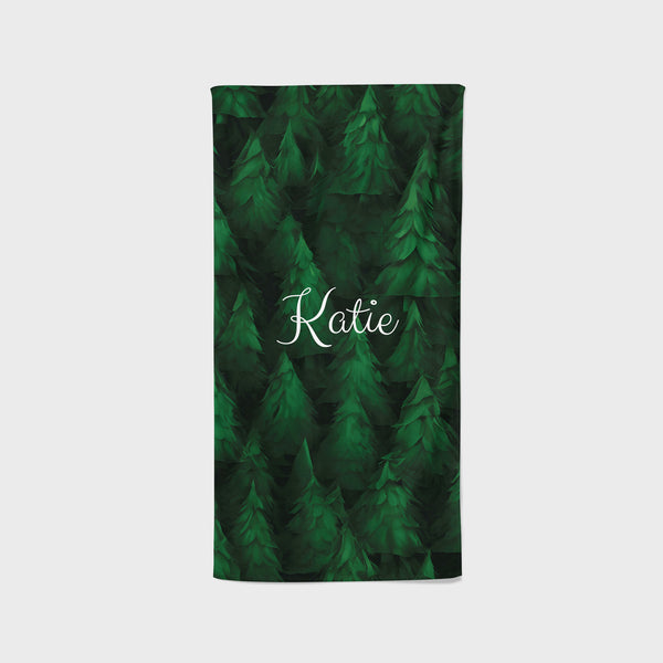 Personalised Christmas Tree Towel 70x140 cm